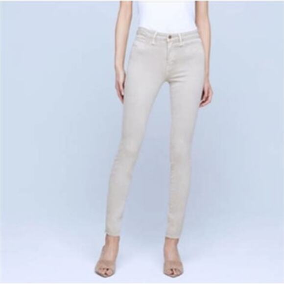 L'AGENCE Pants - L'AGENCE Marguerite Skinny Cream Corduroy Pants Size: 25